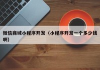 微信商城小程序開發(fā)（小程序開發(fā)一個(gè)多少錢?。? /></a>
		</div>
		<div   id=