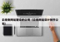 云南做網(wǎng)站建設的公司（云南網(wǎng)站設計制作公司）